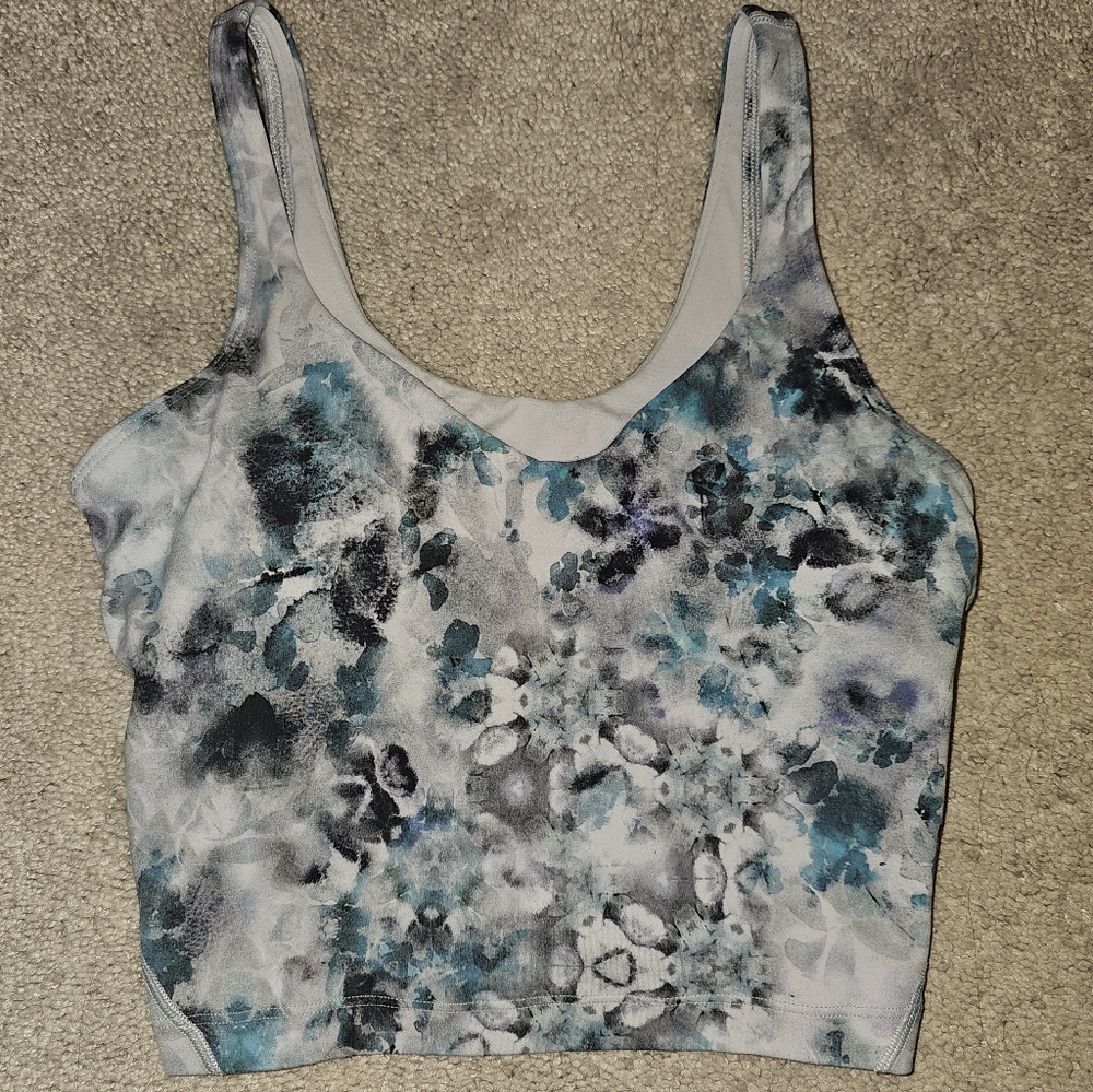Lululemon Womens Size 6 Kaleidofloral Multi Alight Tank